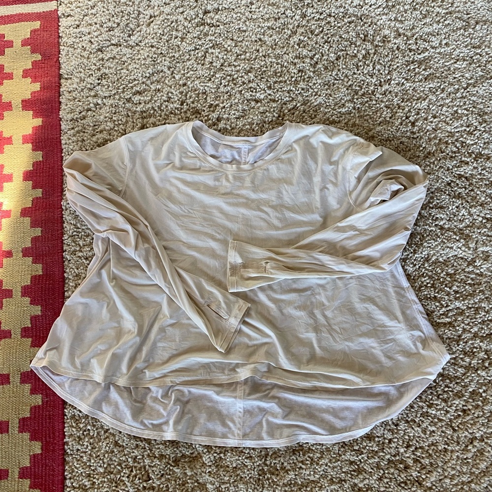 Lulu lemon white coverall long sleve